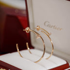 [Luxe Jewelry]JUSTE HALF DIAMOND LARGE EARRINGS