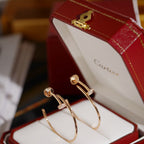 [Luxe Jewelry]JUSTE HALF DIAMOND LARGE EARRINGS