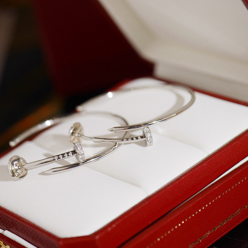 [Luxe Jewelry]JUSTE HALF DIAMOND LARGE EARRINGS