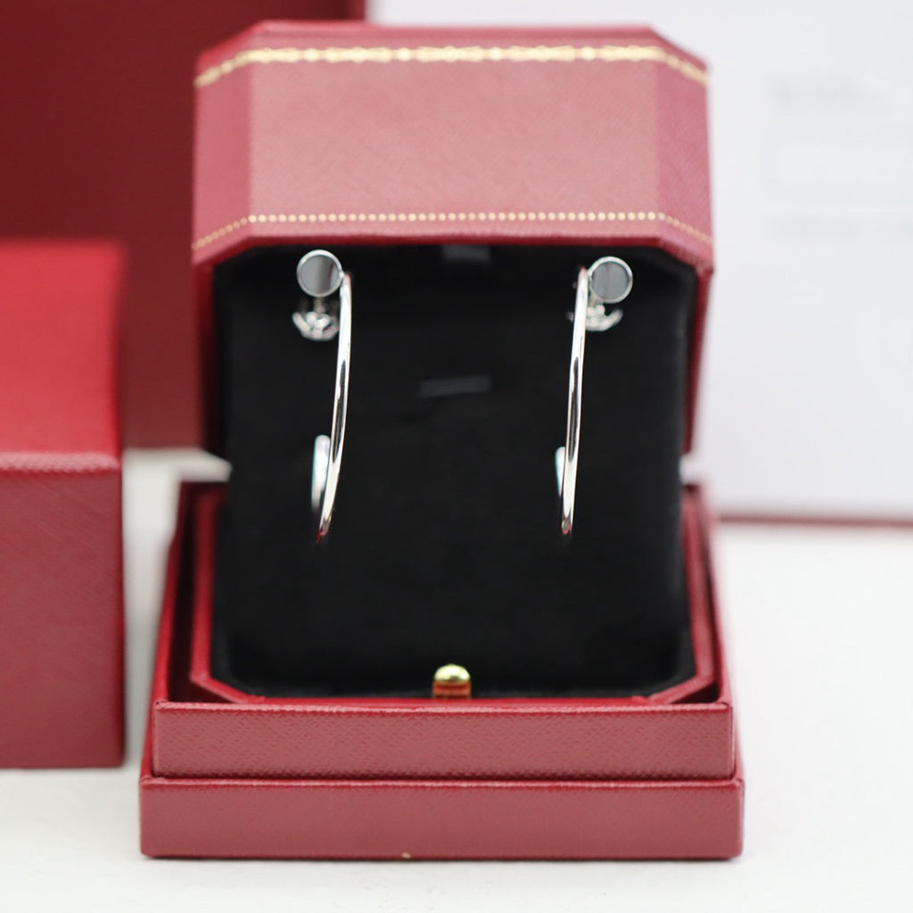 [Luxe Jewelry]JUSTE HALF DIAMOND LARGE EARRINGS
