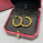 [Luxe Jewelry]CLASH FULL DIAMOND MEDIUM EARRINGS