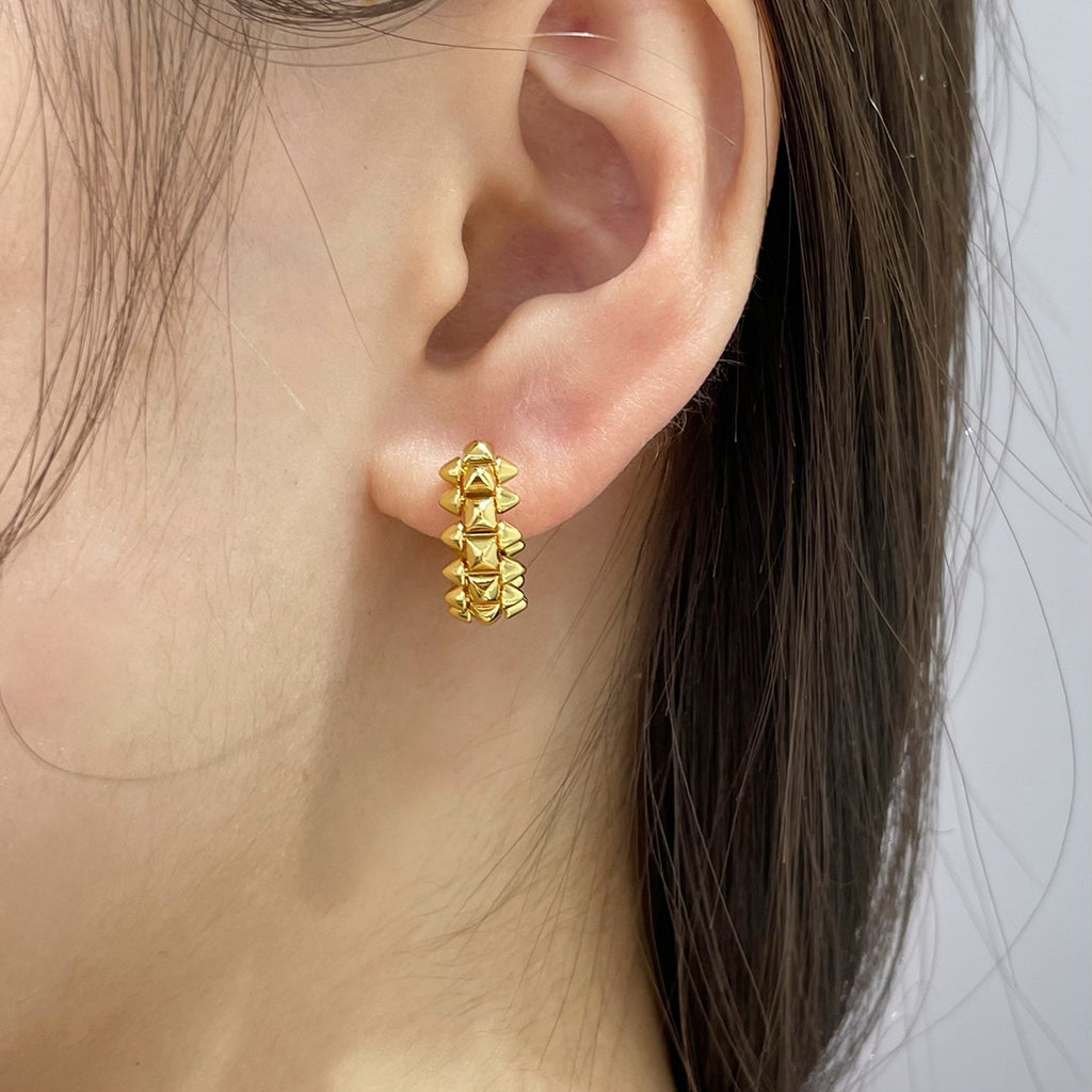 [Luxe Jewelry]CLASH MINI HOOP EARRINGS