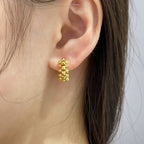 [Luxe Jewelry]CLASH MINI HOOP EARRINGS