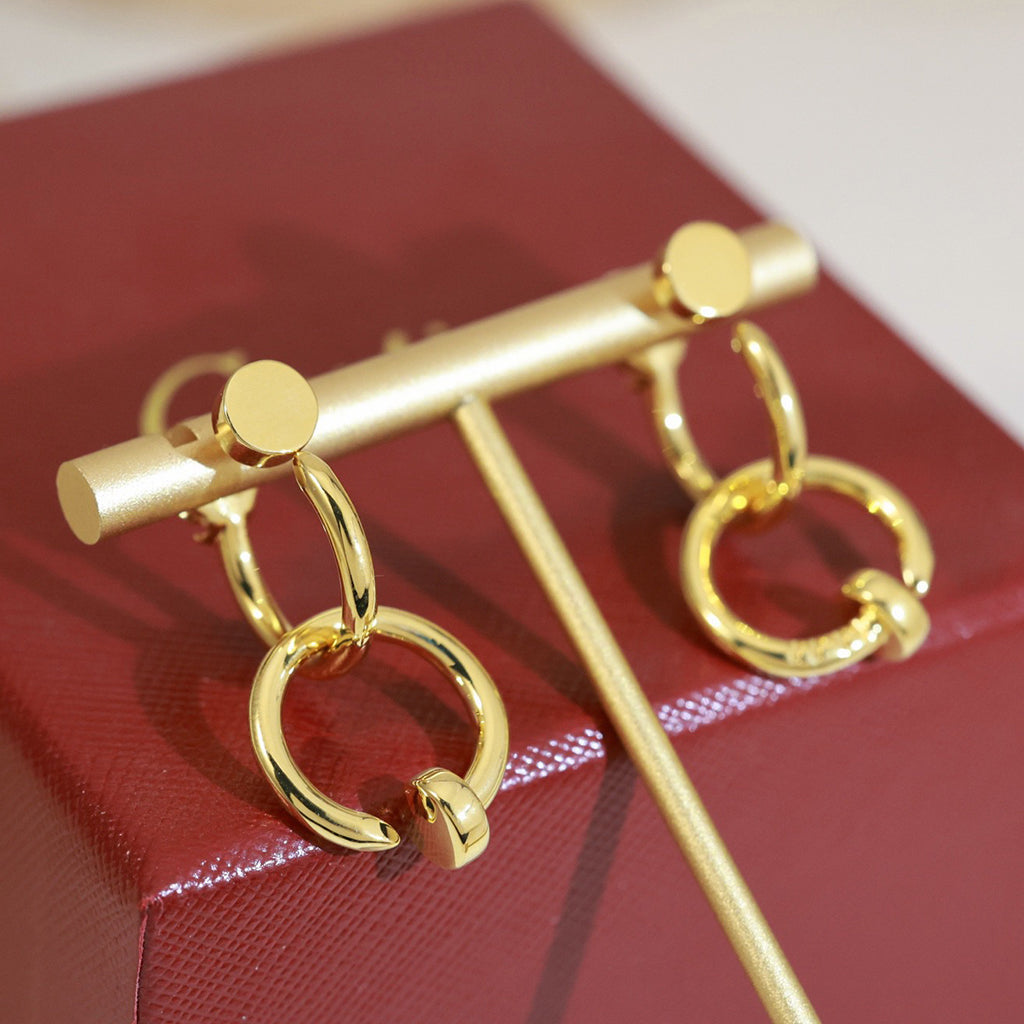 [Luxe Jewelry]JUSTE NO DIAMOND DOUBLE EARRINGS