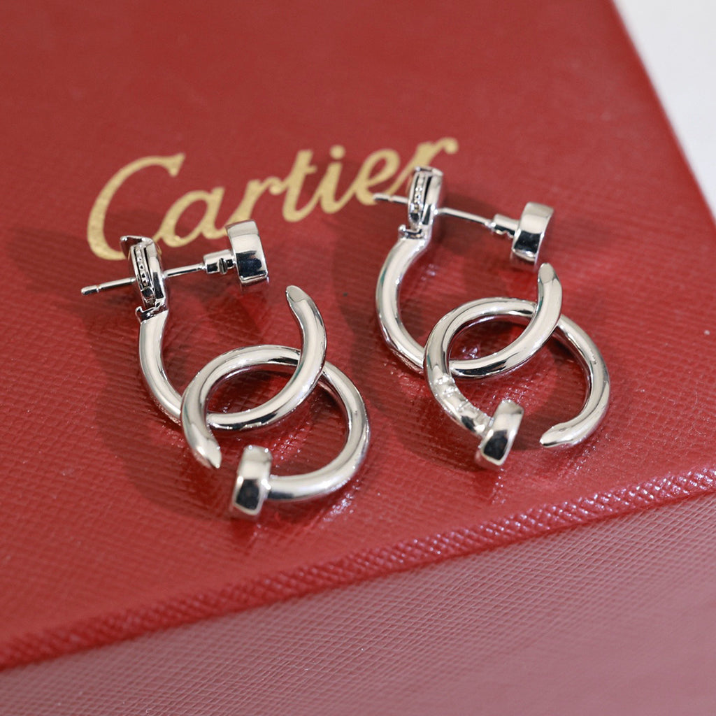 [Luxe Jewelry]JUSTE NO DIAMOND DOUBLE EARRINGS