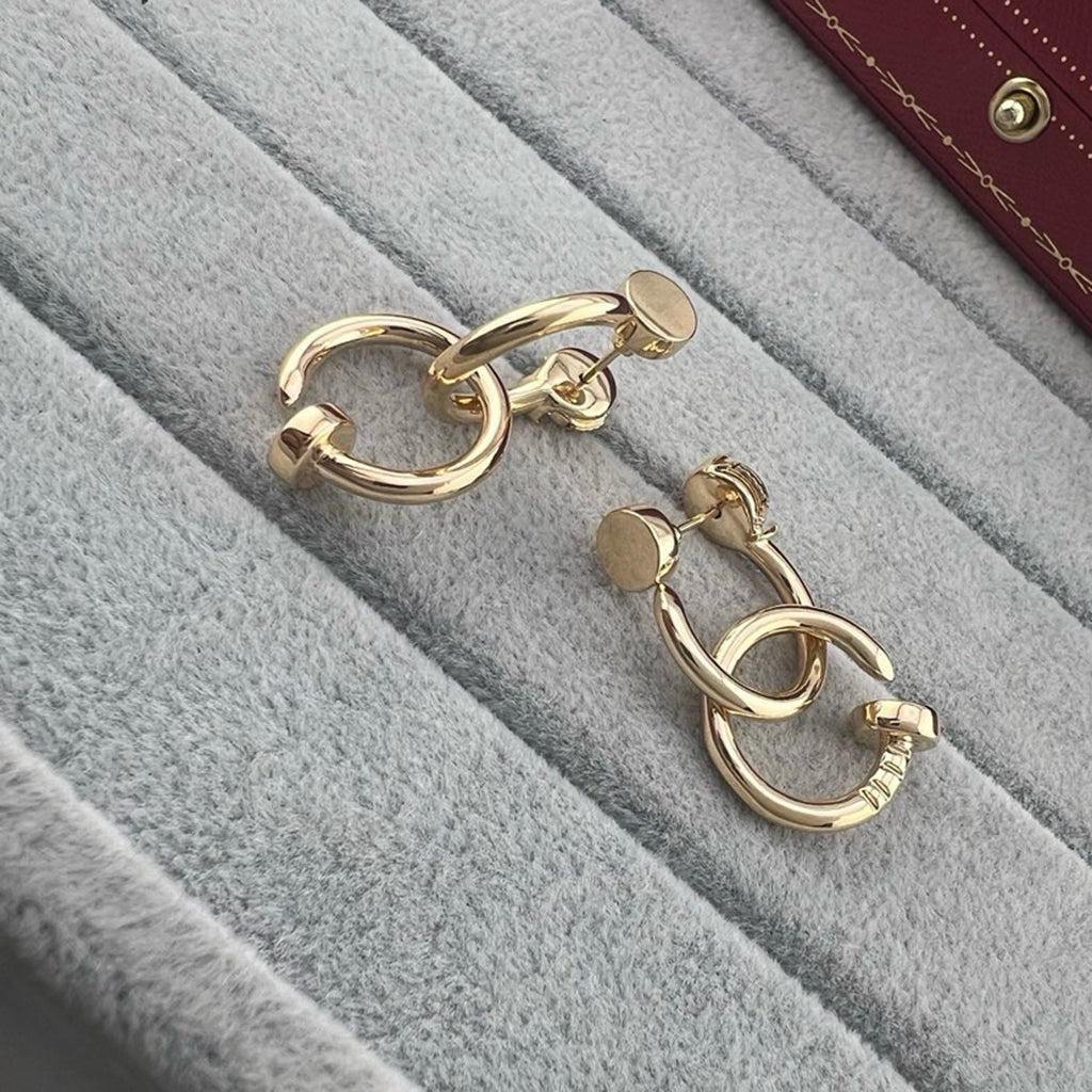 [Luxe Jewelry]JUSTE NO DIAMOND DOUBLE EARRINGS