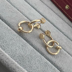 [Luxe Jewelry]JUSTE NO DIAMOND DOUBLE EARRINGS