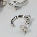 [Luxe Jewelry]JUSTE FULL DIAMOND DOUBLE EARRINGS
