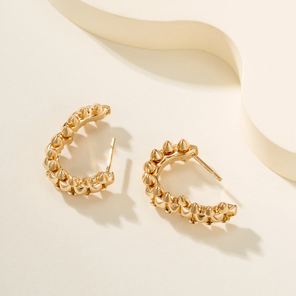 [Luxe Jewelry]CLASH MINI HOOP EARRINGS