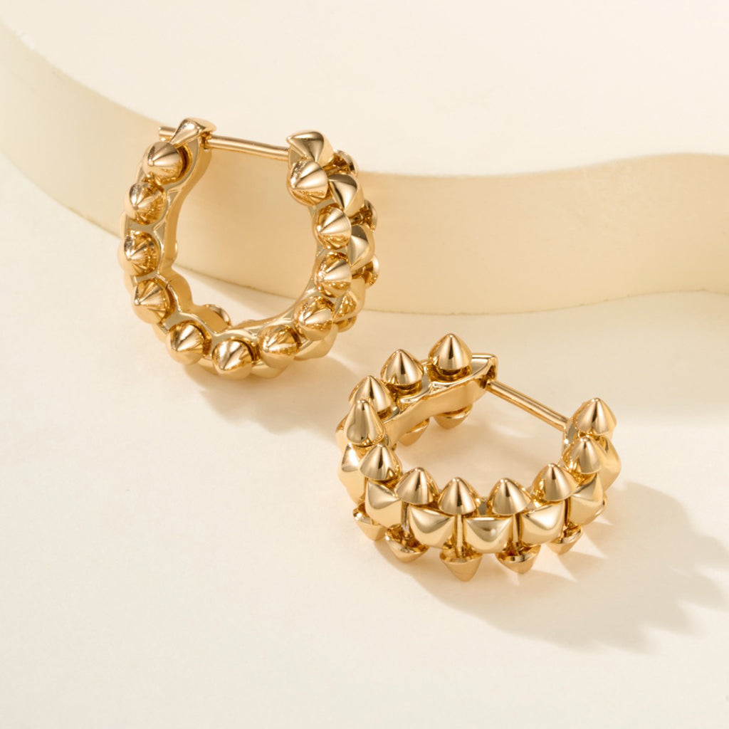 [Luxe Jewelry]CLASH MINI HOOP EARRINGS