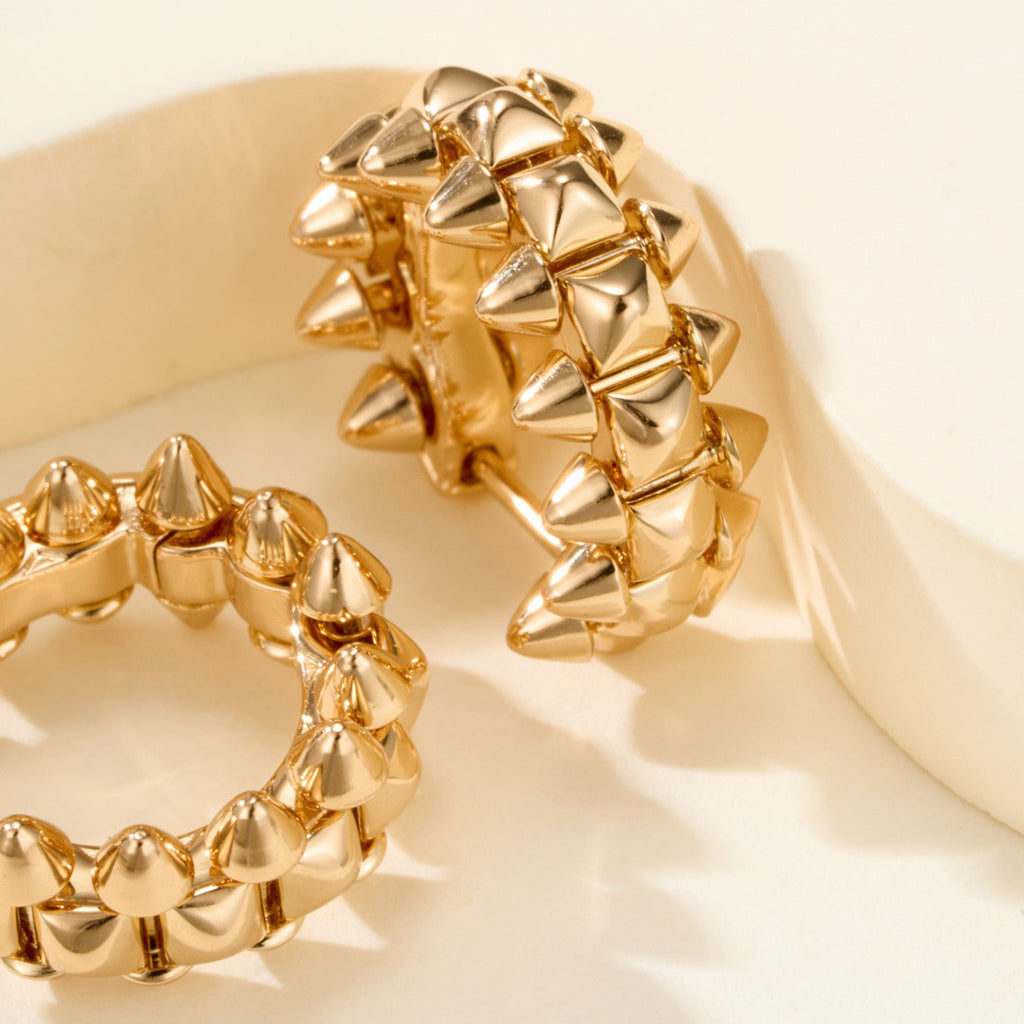 [Luxe Jewelry]CLASH MINI HOOP EARRINGS