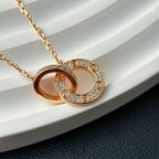[Luxe Jewelry]LOVE  FULL DIAMOND PENDANT NECKLACE