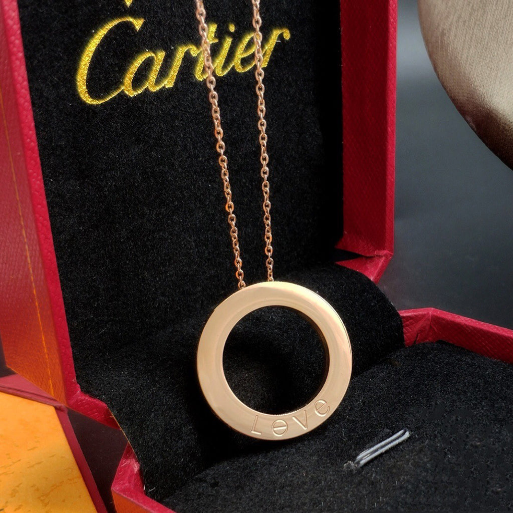 [Luxe Jewelry]LOVE NECKLACE 16MM 3 DIAMONDS
