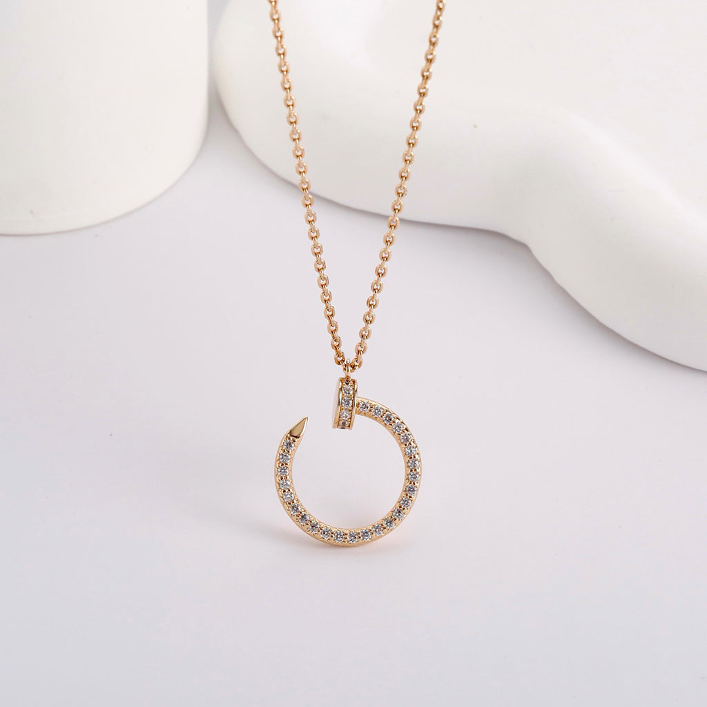 [Luxe Jewelry]JUSTE NECKLACE FULL DIAMOND