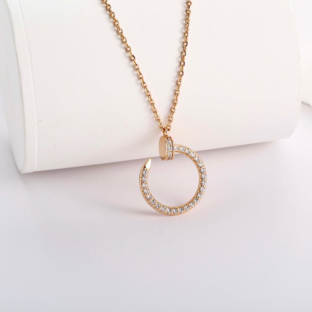 [Luxe Jewelry]JUSTE NECKLACE FULL DIAMOND