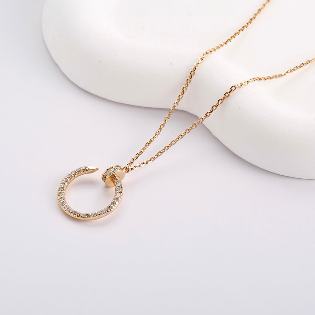 [Luxe Jewelry]JUSTE NECKLACE FULL DIAMOND
