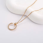 [Luxe Jewelry]JUSTE NECKLACE FULL DIAMOND