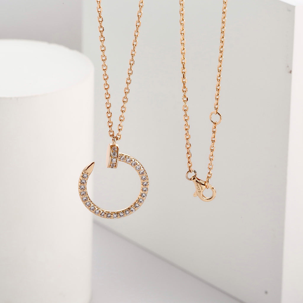 [Luxe Jewelry]JUSTE NECKLACE FULL DIAMOND