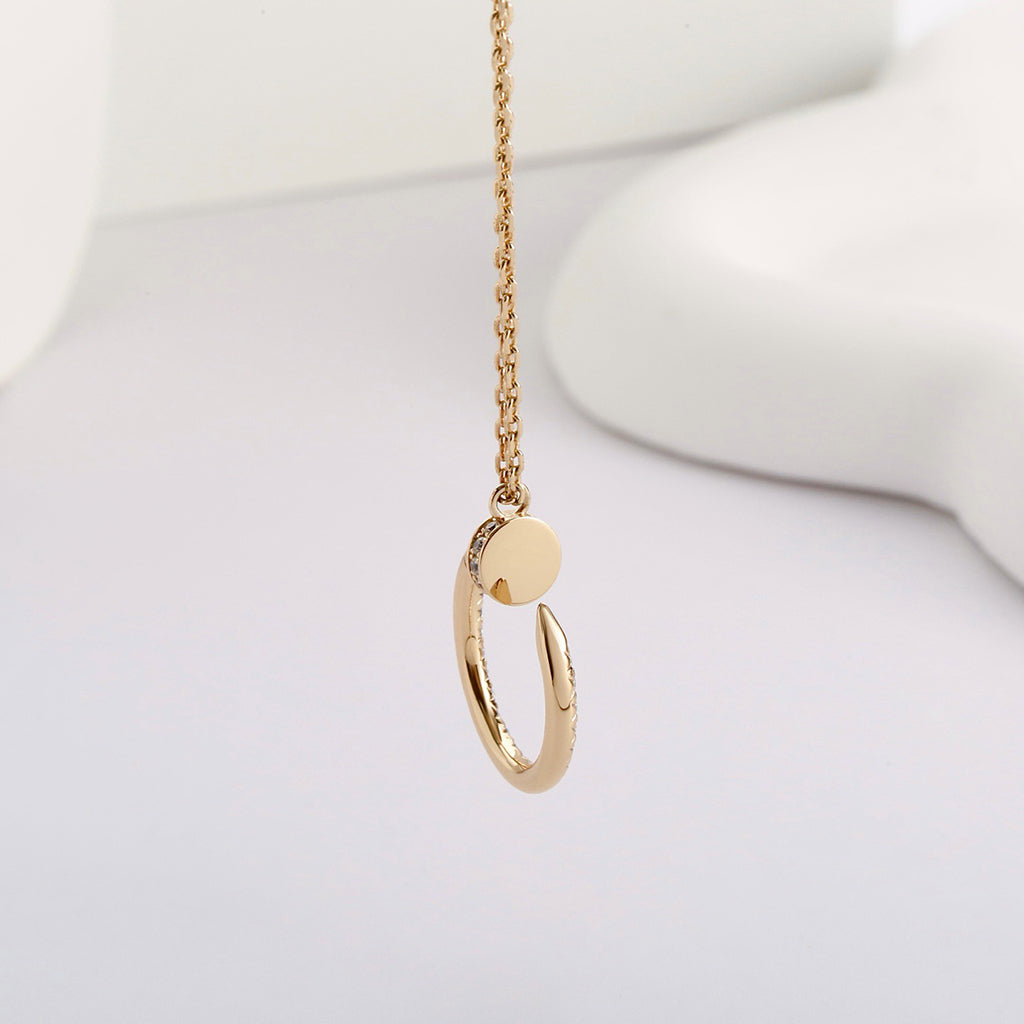 [Luxe Jewelry]JUSTE NECKLACE FULL DIAMOND