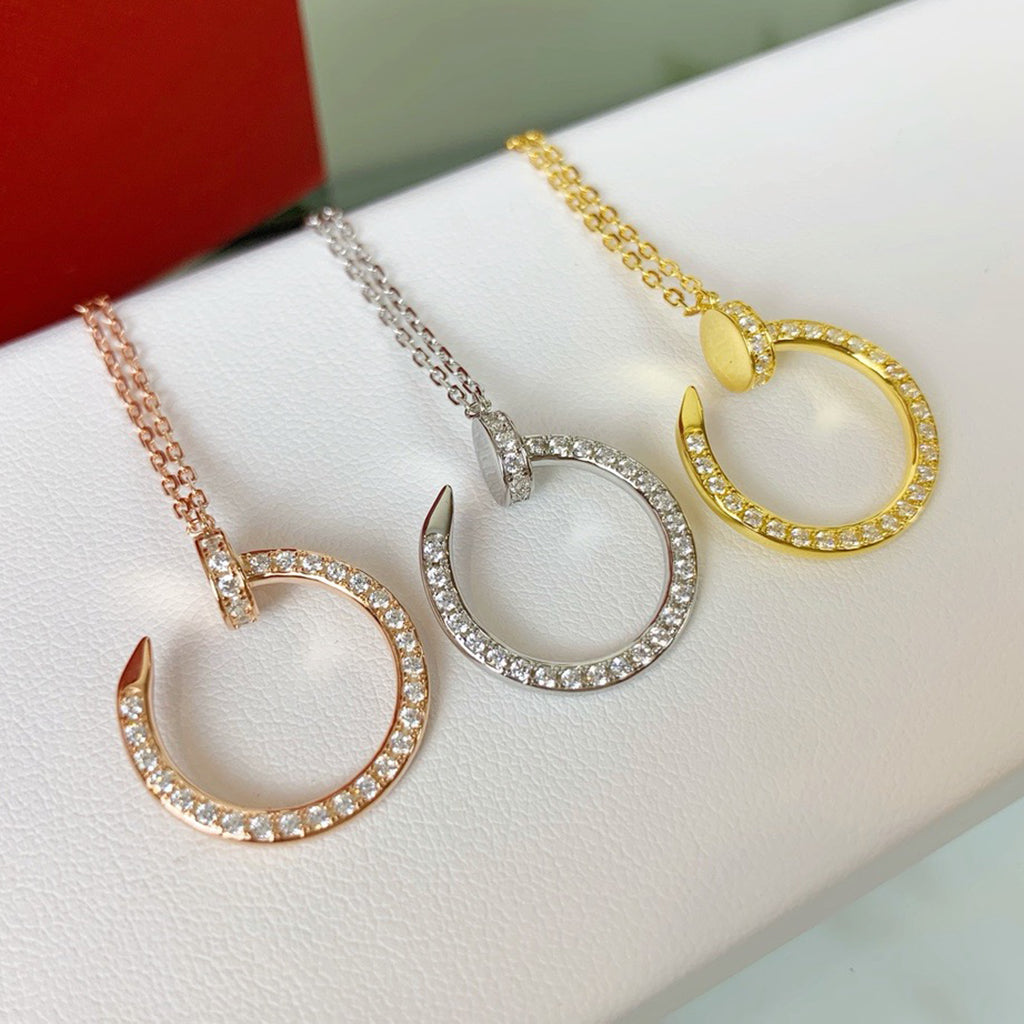 [Luxe Jewelry]JUSTE NECKLACE FULL DIAMOND