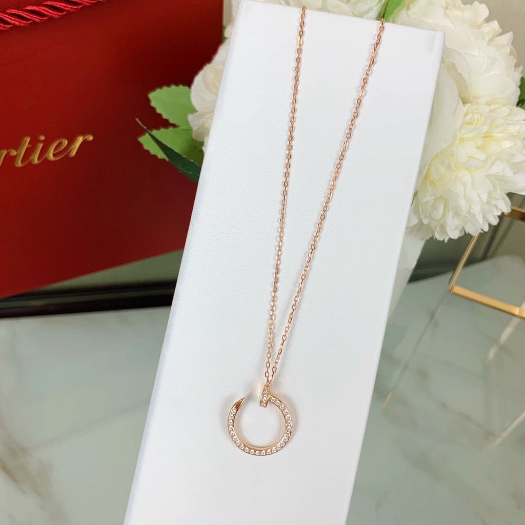 [Luxe Jewelry]JUSTE NECKLACE FULL DIAMOND