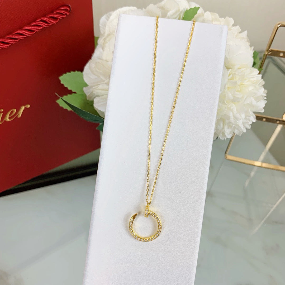 [Luxe Jewelry]JUSTE NECKLACE FULL DIAMOND