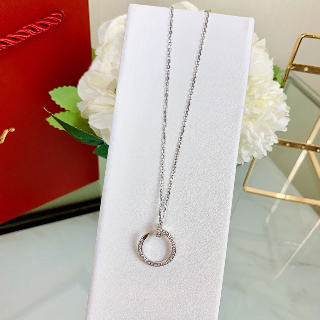 [Luxe Jewelry]JUSTE NECKLACE FULL DIAMOND