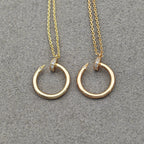 [Luxe Jewelry]JUSTE NECKLACE HALF DIAMOND