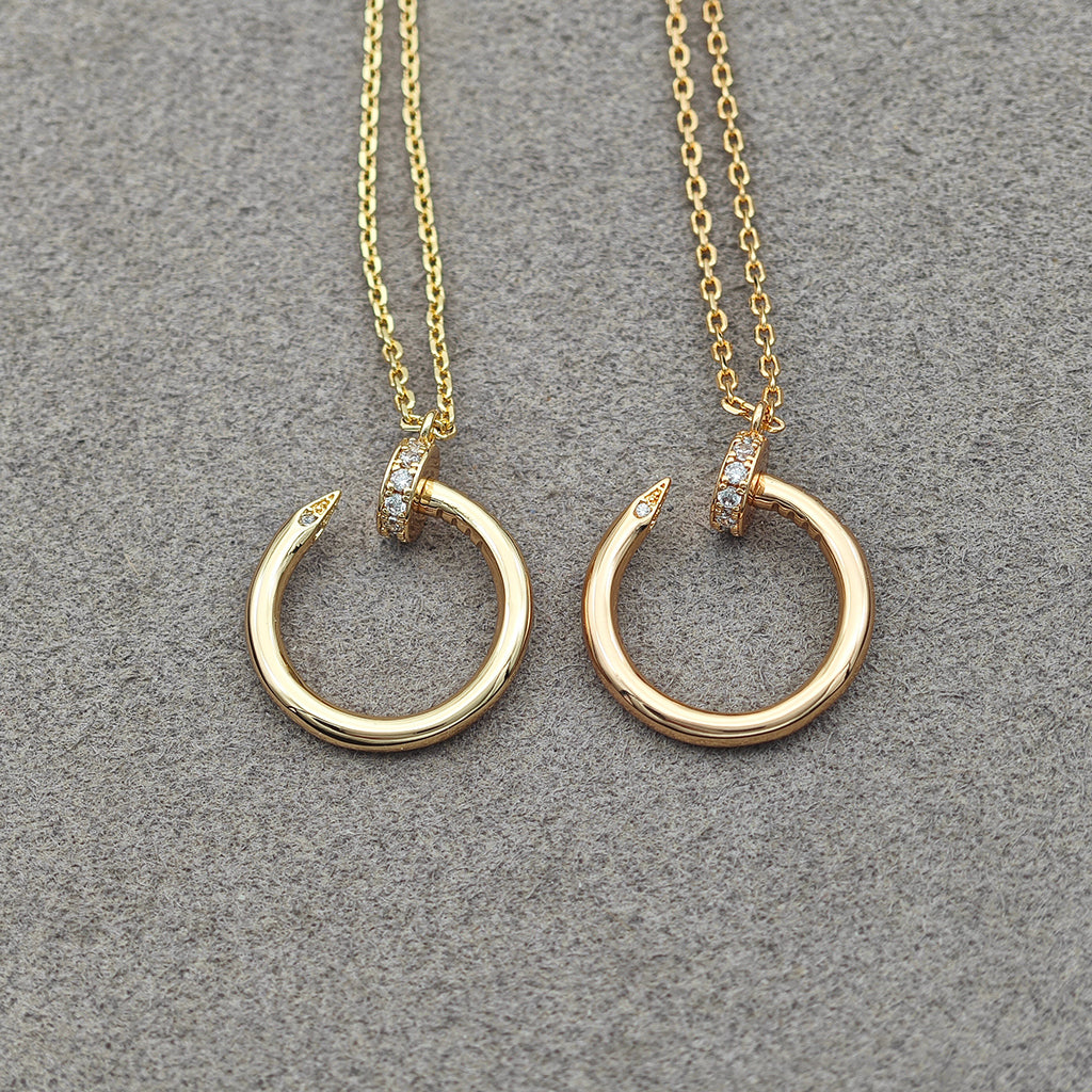[Luxe Jewelry]JUSTE NECKLACE HALF DIAMOND