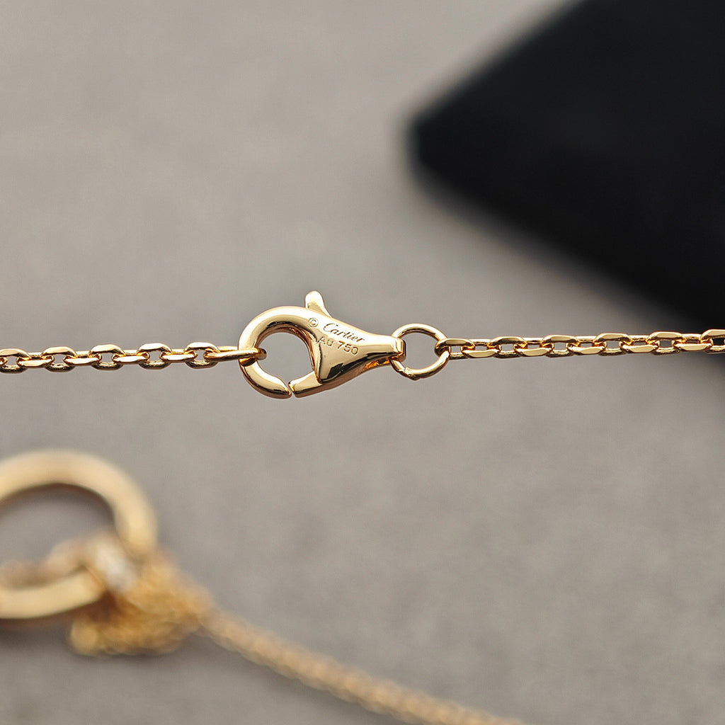 [Luxe Jewelry]JUSTE NECKLACE HALF DIAMOND