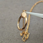 [Luxe Jewelry]JUSTE NECKLACE HALF DIAMOND