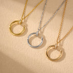 [Luxe Jewelry]JUSTE NECKLACE HALF DIAMOND