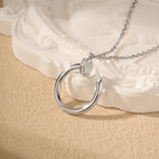 [Luxe Jewelry]JUSTE NECKLACE HALF DIAMOND