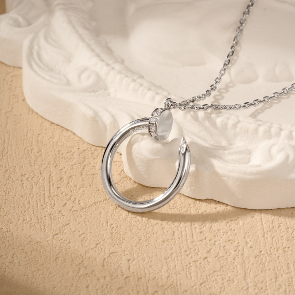[Luxe Jewelry]JUSTE NECKLACE HALF DIAMOND