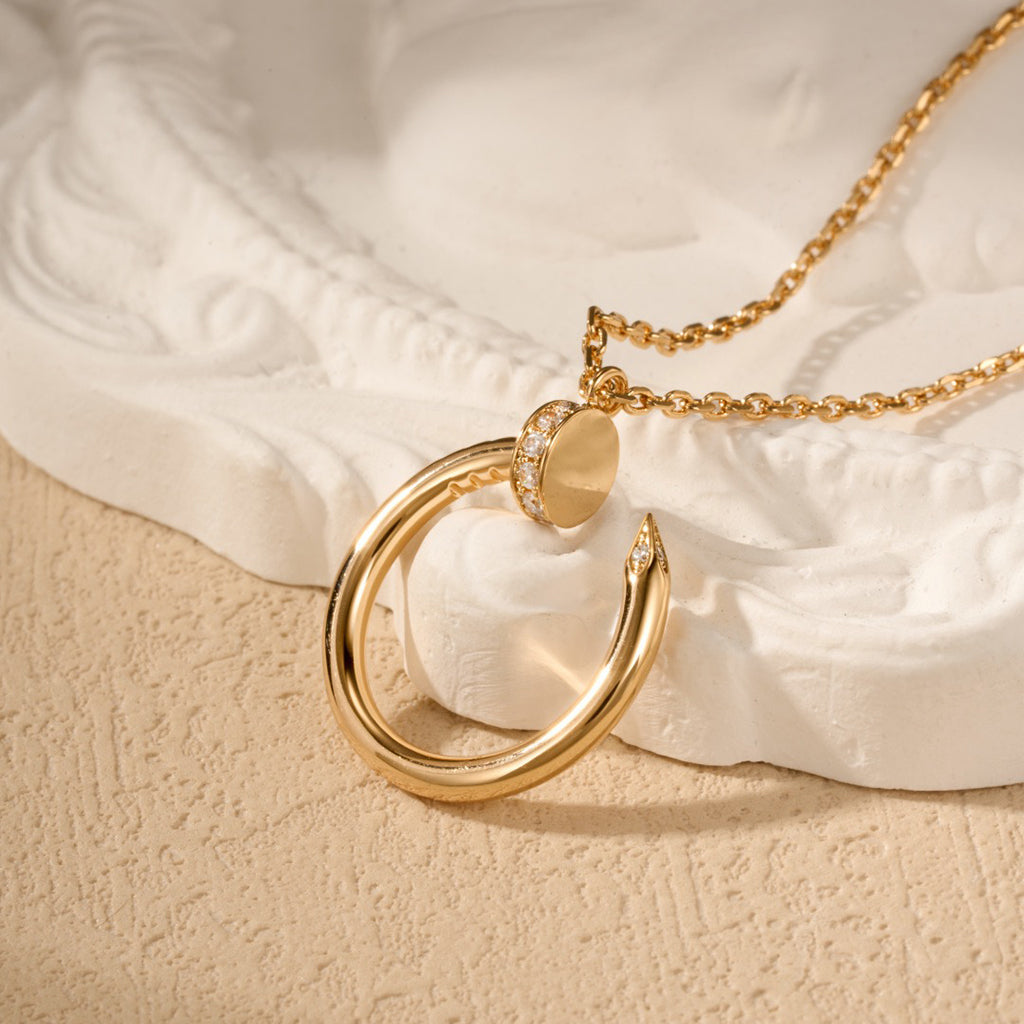 [Luxe Jewelry]JUSTE NECKLACE HALF DIAMOND