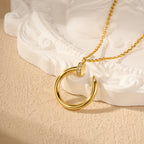 [Luxe Jewelry]JUSTE NECKLACE HALF DIAMOND