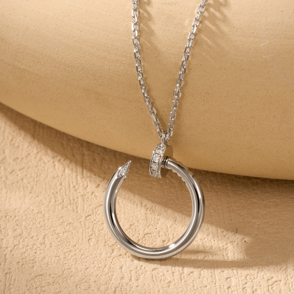 [Luxe Jewelry]JUSTE NECKLACE HALF DIAMOND