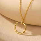 [Luxe Jewelry]JUSTE NECKLACE HALF DIAMOND