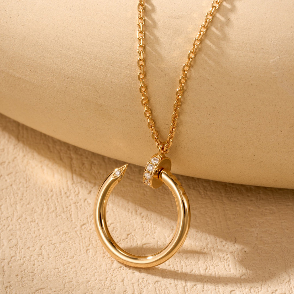 [Luxe Jewelry]JUSTE NECKLACE HALF DIAMOND