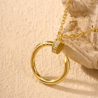 [Luxe Jewelry]JUSTE NECKLACE HALF DIAMOND