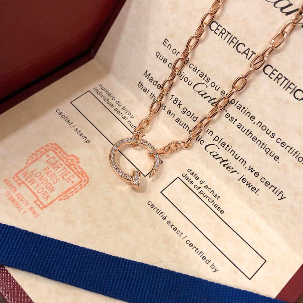 [Luxe Jewelry]JUSTE NECKLACE FULL DIAMONDS