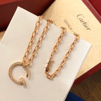 [Luxe Jewelry]JUSTE NECKLACE FULL DIAMONDS