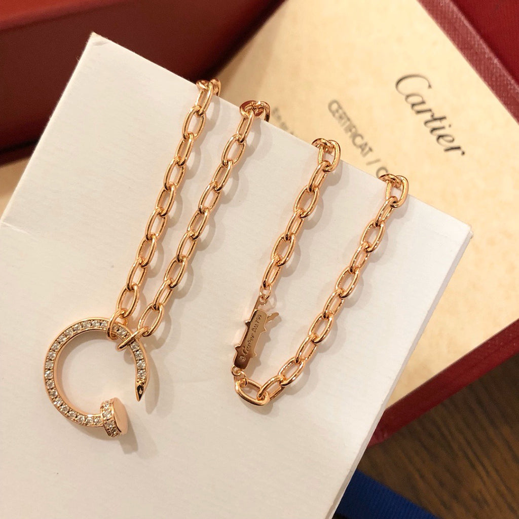 [Luxe Jewelry]JUSTE NECKLACE FULL DIAMONDS