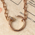 [Luxe Jewelry]JUSTE NECKLACE FULL DIAMONDS