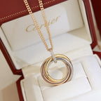 [Luxe Jewelry]TRINITY MEDIUM  DIAMONDS NECKLACE