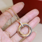 [Luxe Jewelry]TRINITY MEDIUM  DIAMONDS NECKLACE