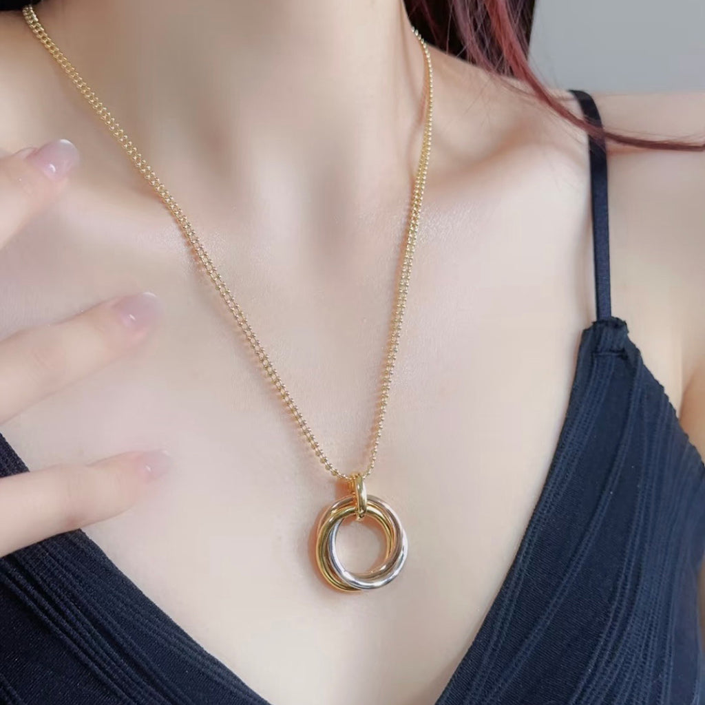 [Luxe Jewelry]TRINITY LARGE NECKLACE
