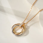 [Luxe Jewelry]TRINITY MEDIUM  DIAMONDS NECKLACE