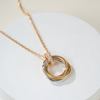 [Luxe Jewelry]TRINITY MEDIUM  DIAMONDS NECKLACE