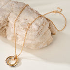 [Luxe Jewelry]TRINITY MEDIUM  DIAMONDS NECKLACE